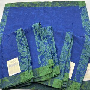 Lenox Eternal Napkins Blue Green 20x20 Set of 6